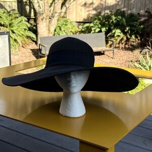 Toucan Elegant Black Wide-Brim Hat
